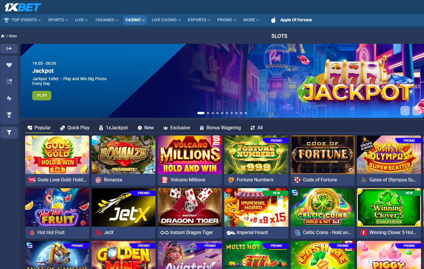 1xBet Online Casino India
